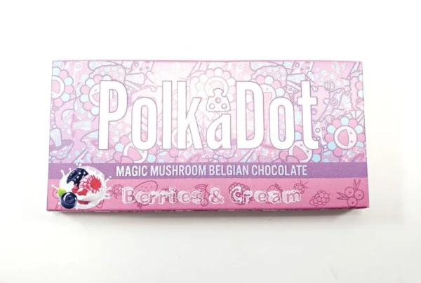 Polkadot Magic Mushroom Chocolate Berry Cream​