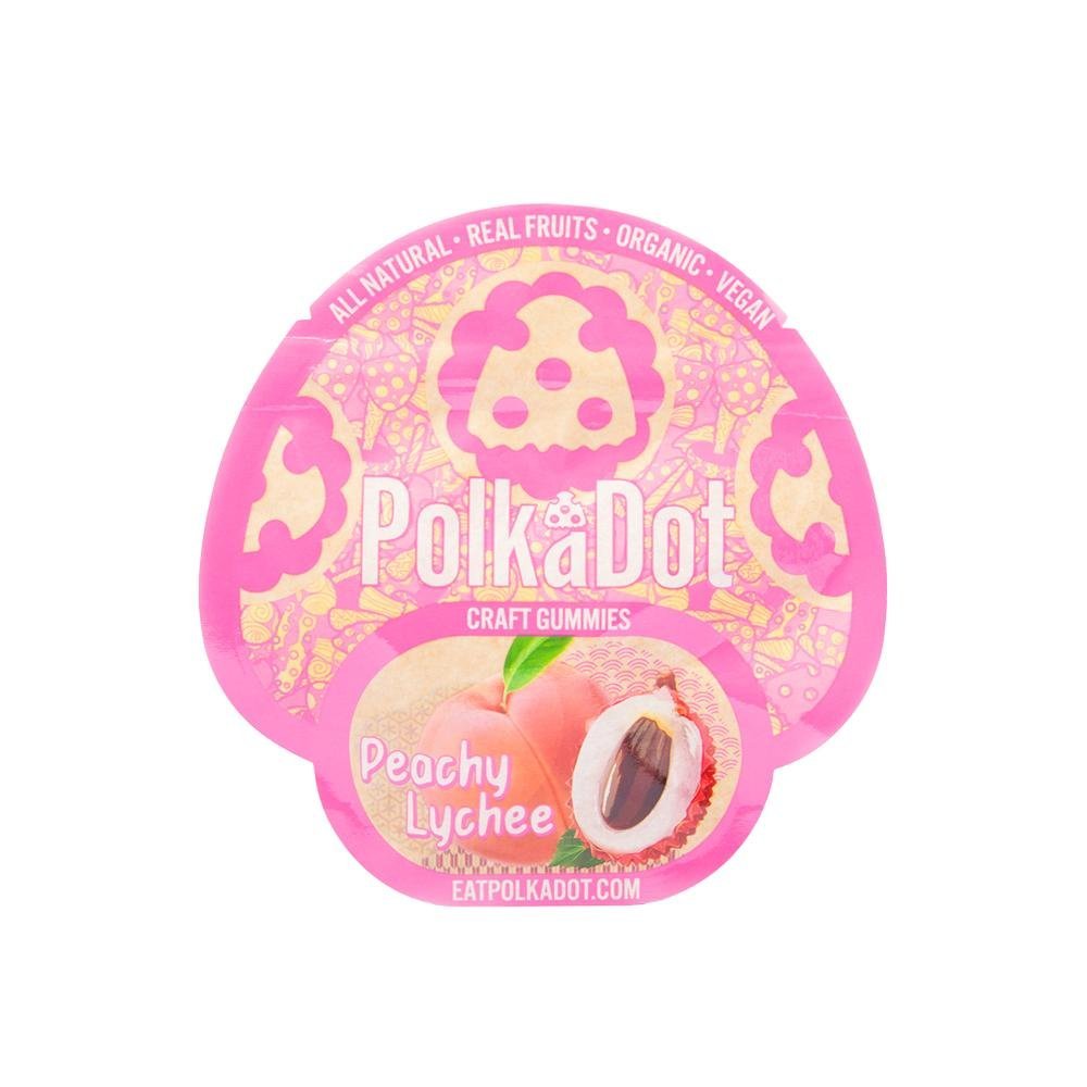Polkadot Lychee Peachy craft Gummies - Tropical Taste Voyage
